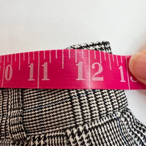 Vtg Norton McNaughton High Rise Trouser Pant  6 Gray Glen Plaid Cropped Pleated - Picture 10 of 13